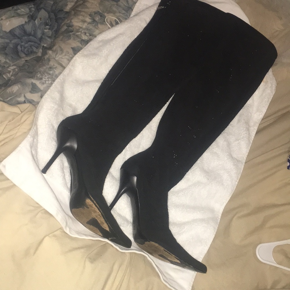 Casadei suede leather boots long 8 and half